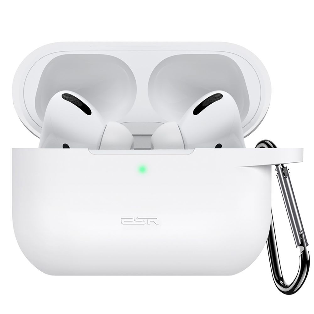 Baltas ausinių dėklas "ESR Bounce" skirtas Apple Airpods Pro 1 / 2