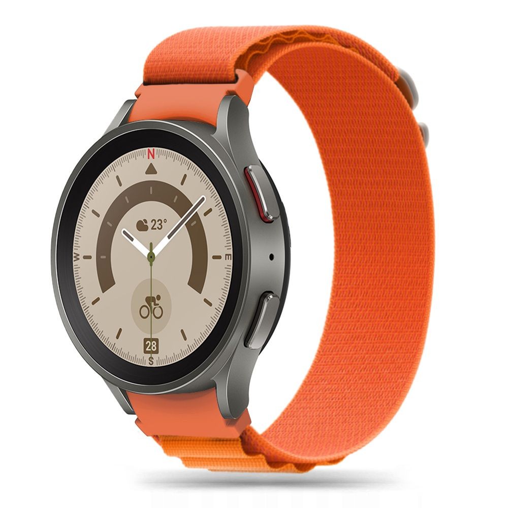 Oranžinės spalvos apyrankė "Tech-Protect Nylon Pro" laikrodžiui Galaxy Watch  4 / 5 / 5 PRO / 6 / 7 / FE