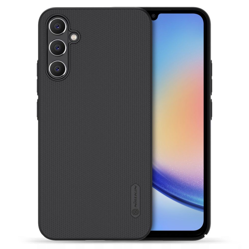 Juodas tvirtas dėklas "Nillkin Frosted Shield" telefonui Galaxy A34 5G