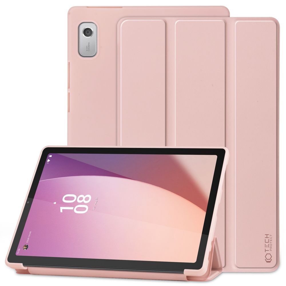 Rožinis atverčiamas dėklas ''Tech-Protect Smartcase'' skirtas Lenovo Tab M9 9.0 TB-310 