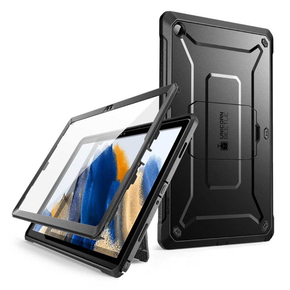 Juodas itin tvirtas dėklas "Supcase Unicorn Beetle Pro" planšetei Samsung Galaxy Tab A9+ PLUS 11.0 X210 / X215 / X216