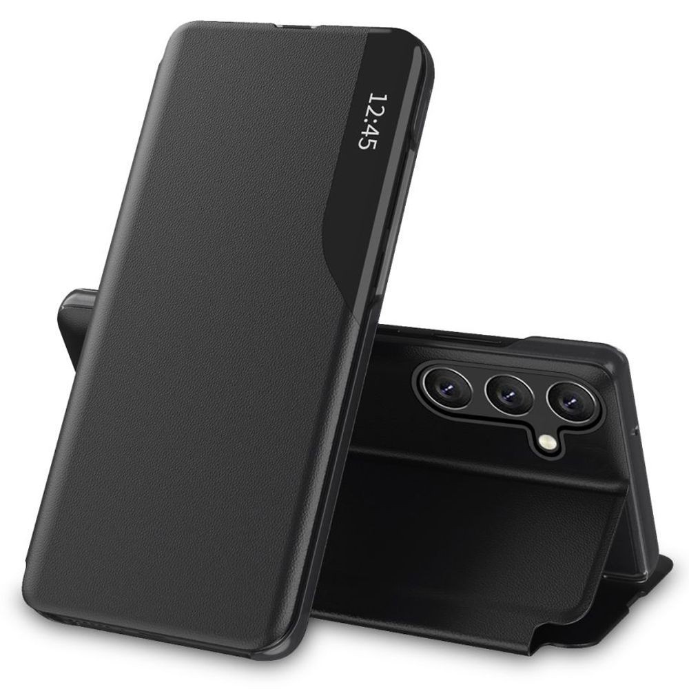 Juodas atverčiamas dėklas "Tech-Protect Smart View" telefonui Samsung Galaxy A55 5G