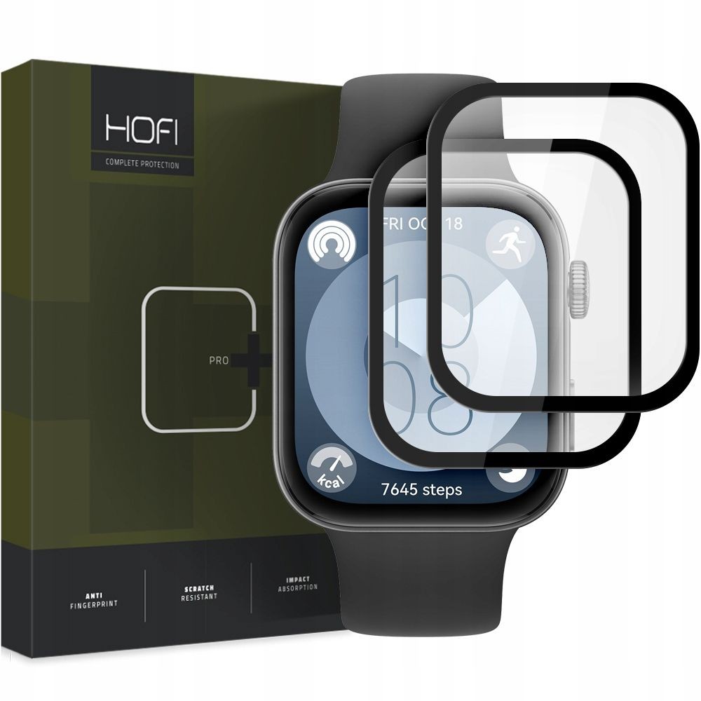 Apsauginis stiklas ''Hofi Hybrid Pro+" (2 vnt.) laikrodžiui Huawei Watch Fit 3