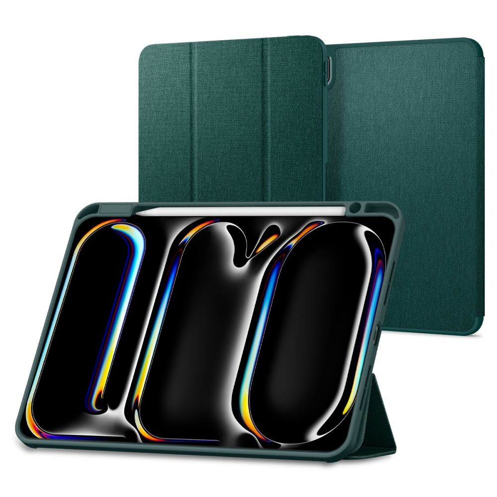 Tamsiai žalias dėklas ''Spigen Urban Fit'' skirtas iPad Pro 11 5 / 2024 