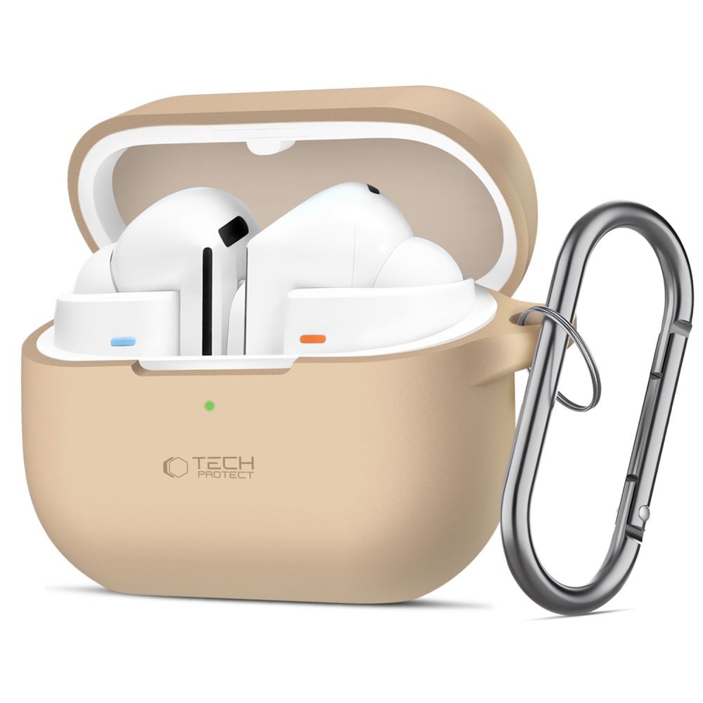Late spalvos ausinių dėklas "Tech-Protect Silicone Hook" skirtas Samsung Galaxy Buds 3 / 3 Pro