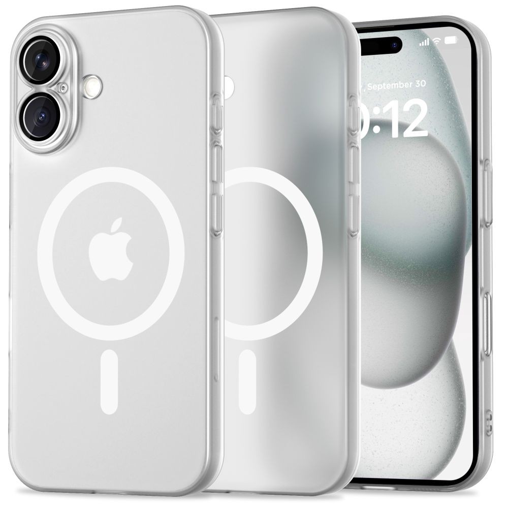 Plonas baltas/matinis dėklas "Tech-Protect Magslim Magsafe" telefonui iPhone 16 
