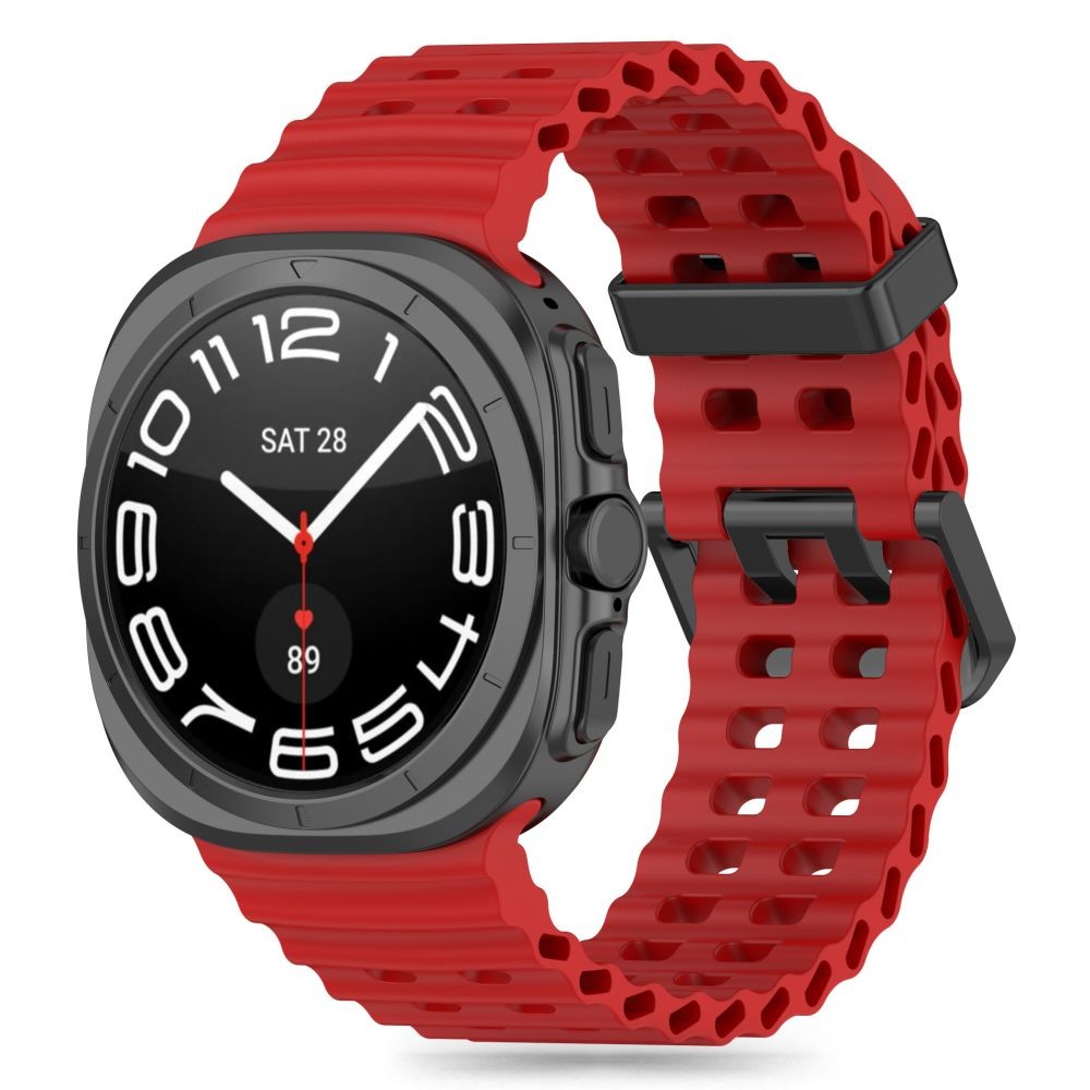 Raudonos spalvos apyrankė "Tech-Protect Iconband Pro" laikrodžiui Samsung Galaxy Watch Ultra (47 MM) 