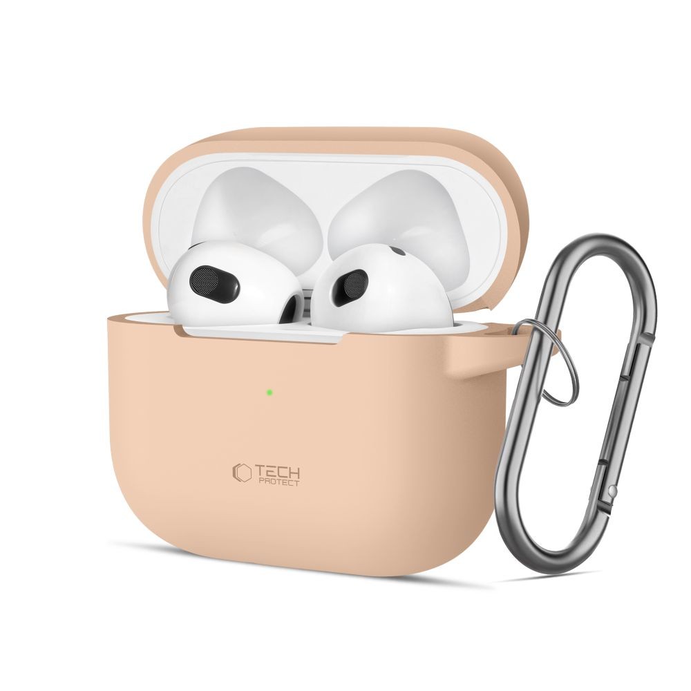 Late spalvos ausinių dėklas "Tech-Protect Silicone Hook" skirtas Apple Airpods 3