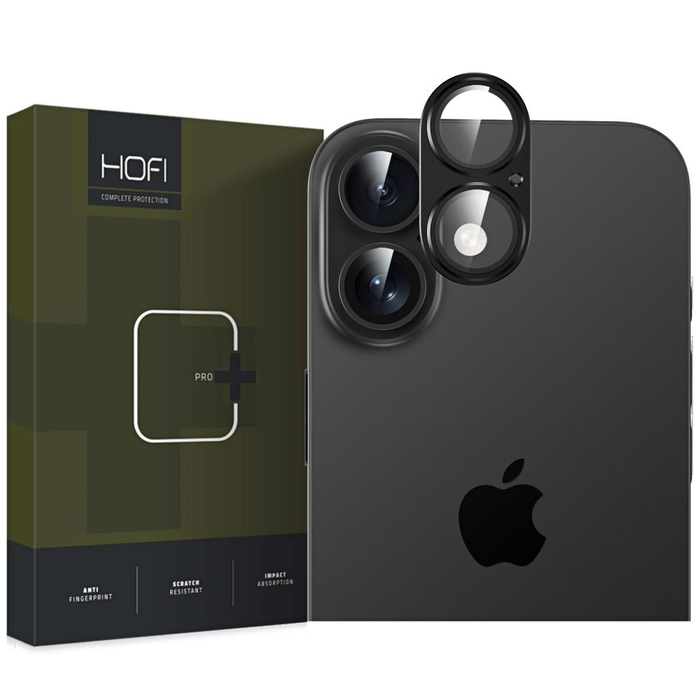 Juodos spalvos kameros apsauga "Hofi Fullcam Pro+" telefonui Apple iPhone 16 / 16 Plus