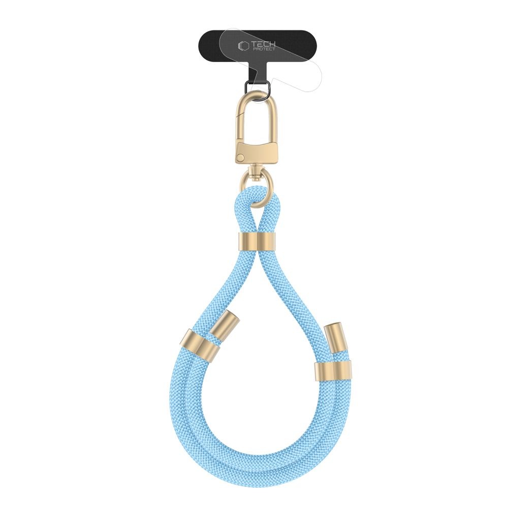 Mėlynos spalvos universalus dirželis telefonui "Tech-Protect C4S Rope Wrist Strap"