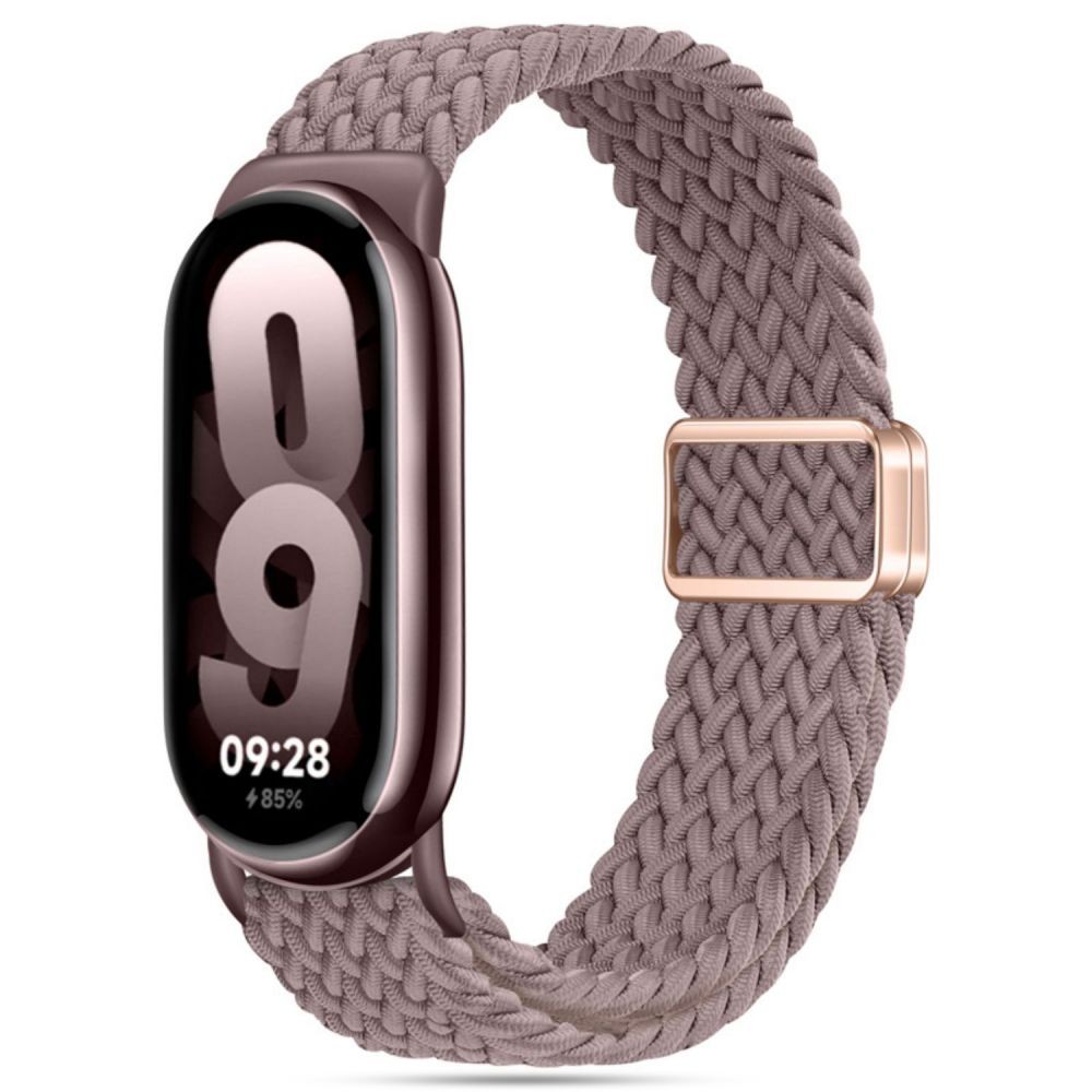 Alyvinės spalvos tekstilinis dirželis "Tech-Protect Nylonmag" laikrodžiui Xiaomi Smart Band 8 / 9 / NFC 