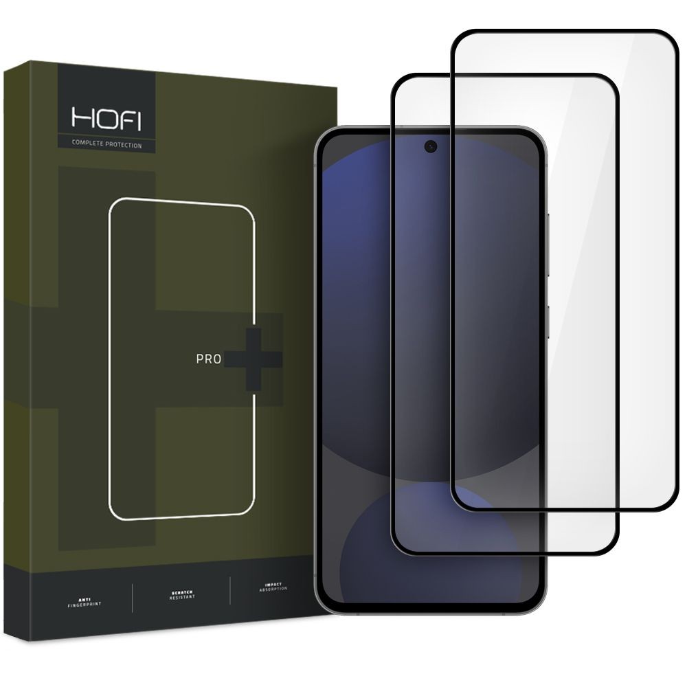 Skaidrus apsauginis grūdintas stiklas "Hofi Glass Pro+" (2vnt.) telefonui Samsung Galaxy S24 FE
