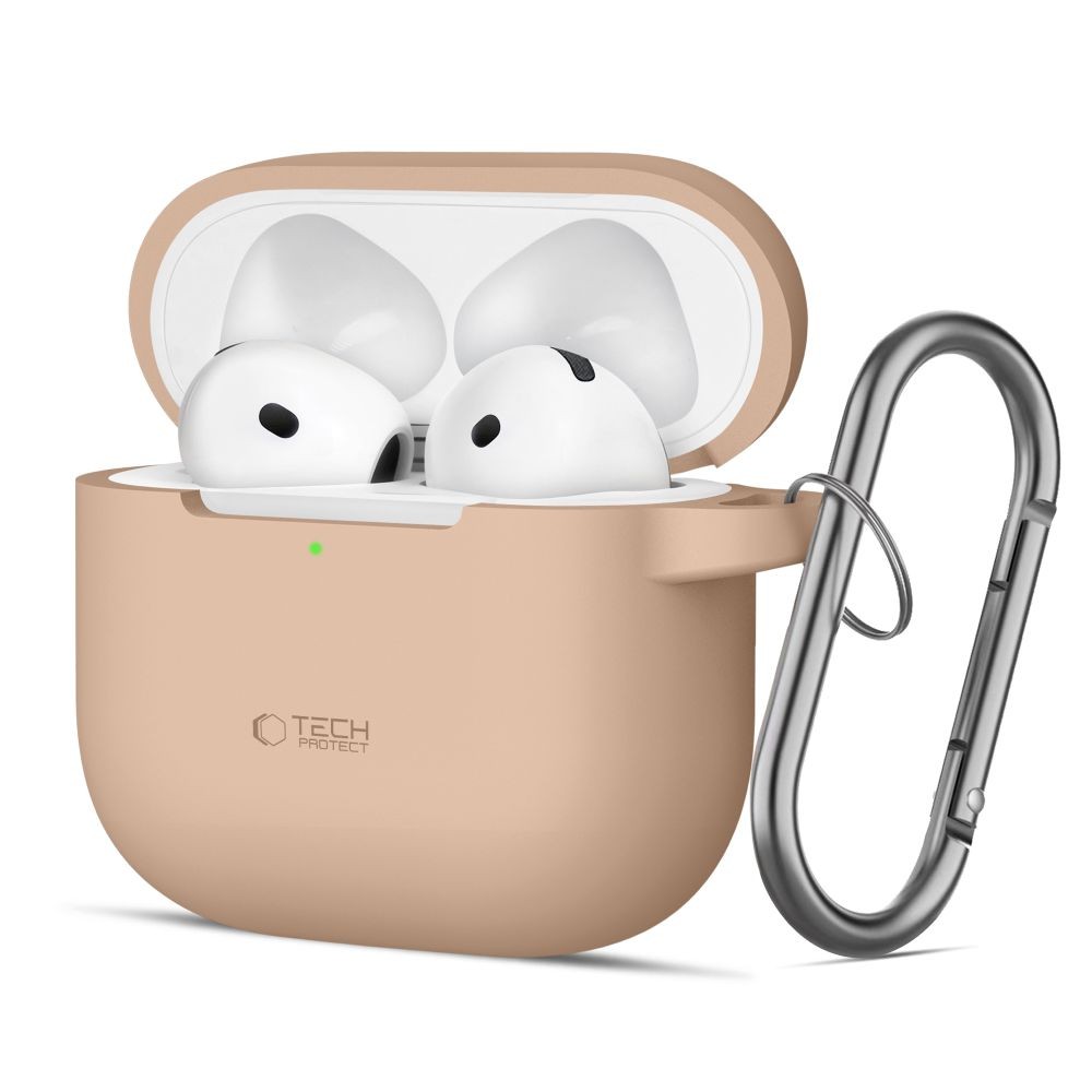Late spalvos ausinių dėklas "Tech-Protect Silicone Hook" skirtas Apple Airpods 4