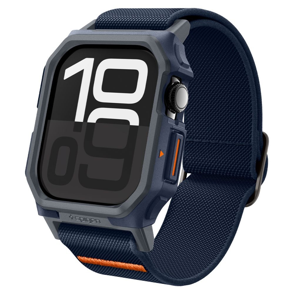 Mėlynas dėklas/apyrankė "Spigen Lite Fit ”Pro” laikrodžiui  Apple Watch 10 (46 MM)