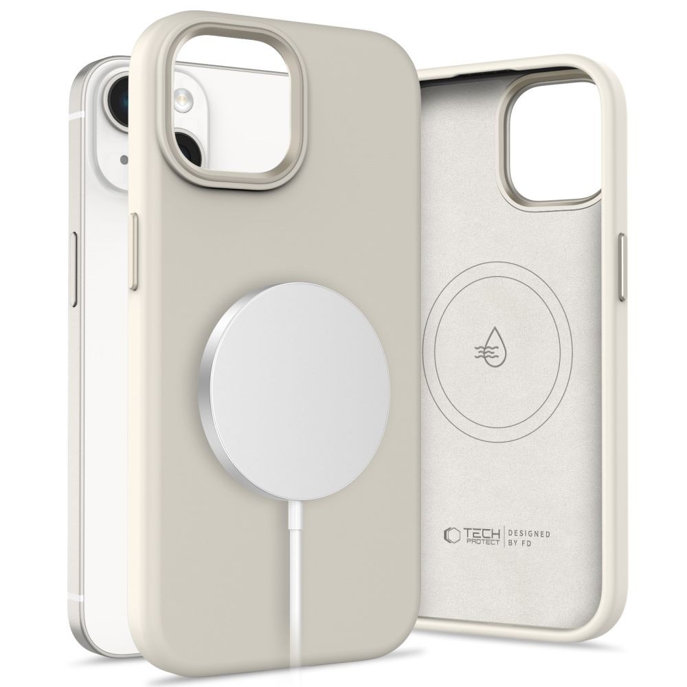 Late spalvos dėklas "Tech-Protect Silicone Pure Magsafe" telefonui Apple iPhone 14 