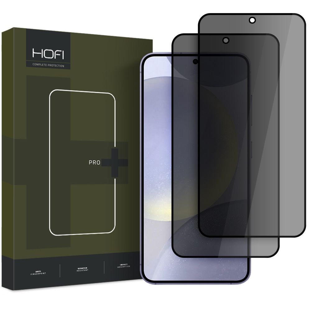 Privatumą suteikiantis apsauginis stikliukas "Hofi Anti Spy Glass Pro+ Privacy" (2 vnt.) telefonui Samsung Galaxy S25 Plus