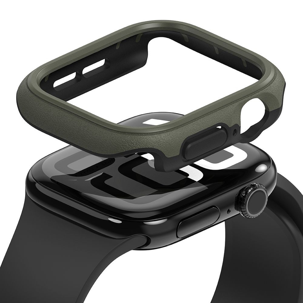 Žalias dėklas "Ringke Onyx" laikrodžiui Apple Watch 10 (46 MM)