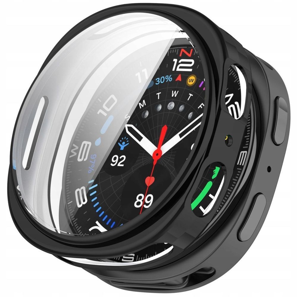 Juodas dėklas "Tech-Protect Defense" laikrodžiui Samsung Galaxy Watch 8 (40 MM)
