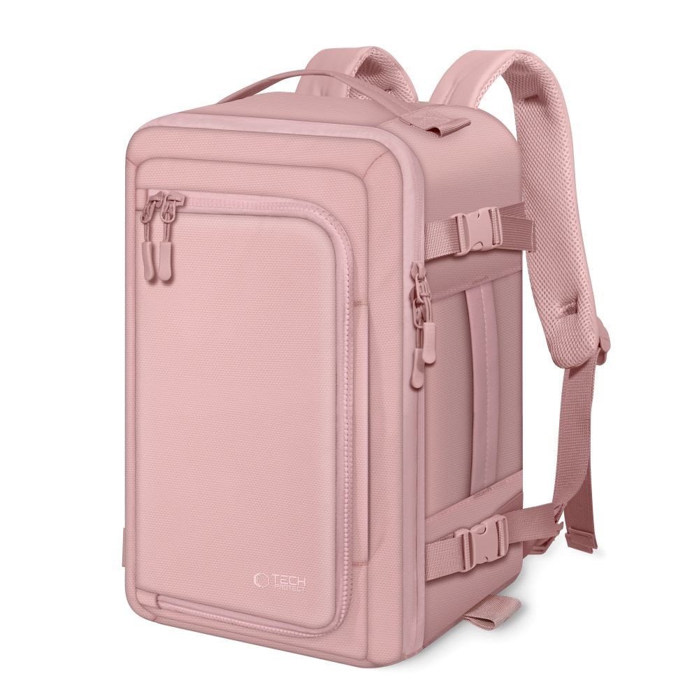 Rožinė kelioninė kuprinė/krepšys "Tech-Protect Defender S50 Ryanair & Wizzair Travel Laptop Cabin Backpack" 20L 40x20x25