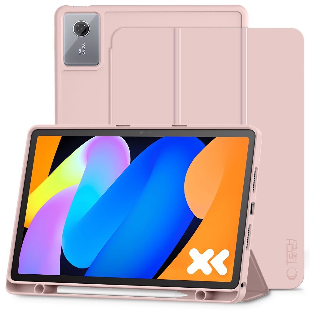 Rožinis atverčiamas dėklas "Tech-Protect SC Pen" planšetei LENOVO IDEA TAB / K11 GEN 2 11.0 TB-336