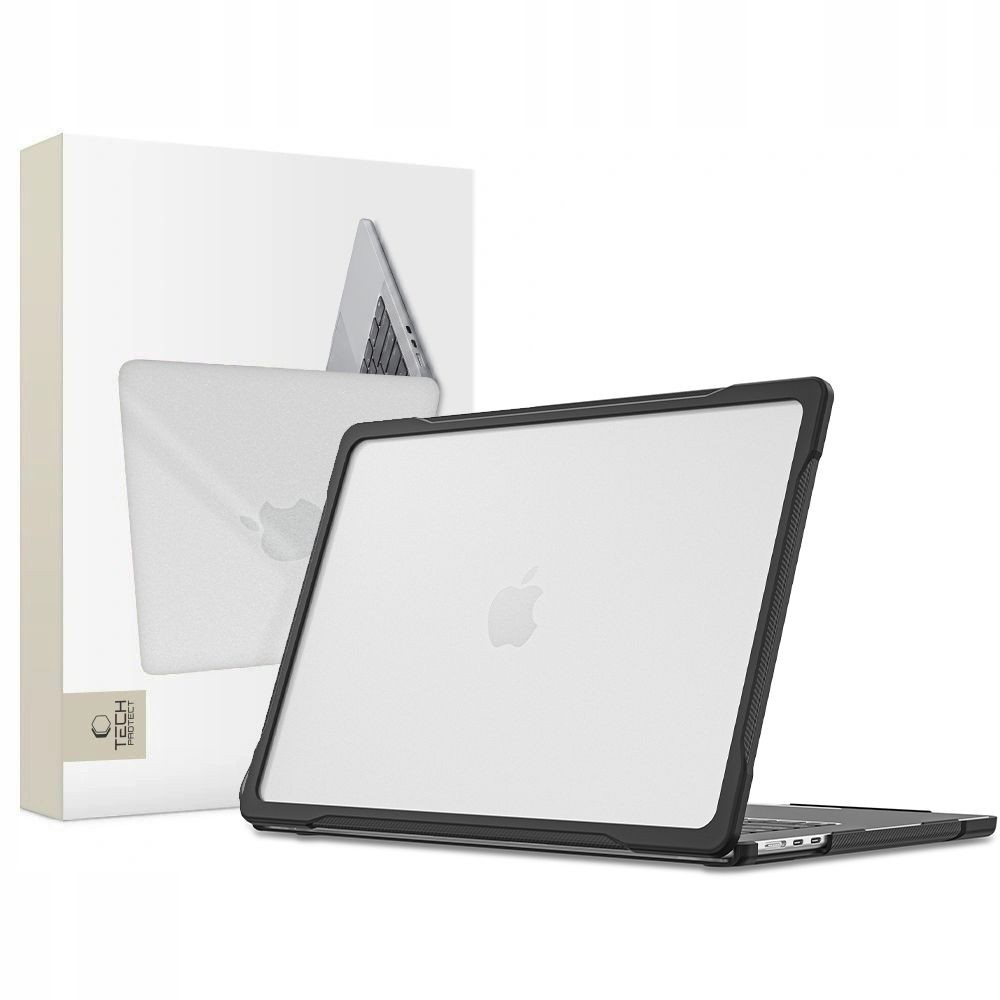 TECH-PROTECT VELAR MACBOOK AIR 15 M2-M5 2023-2026 BLACK/MATTE CLEAR