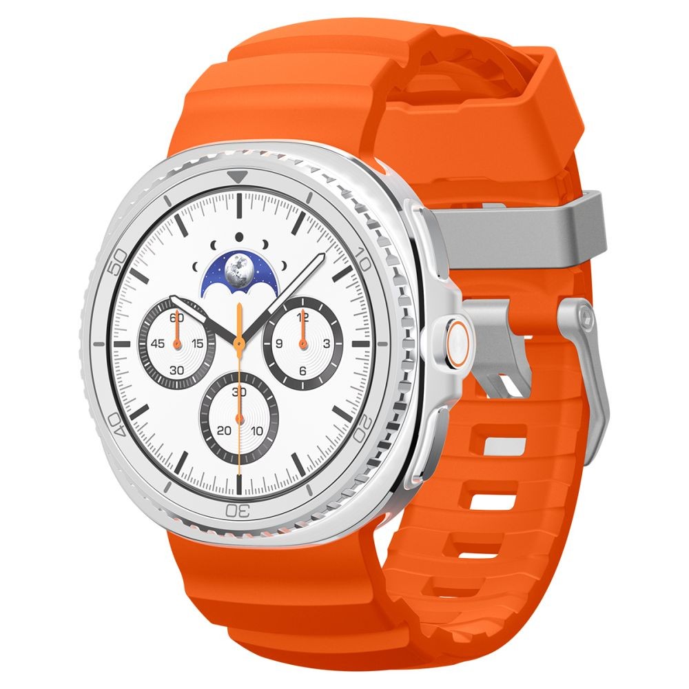 Oranžinės spalvos dirželis "Spigen WBS2 Band" laikrodžiui Samsung Galaxy 8 / 9 / CLASSIC (40 / 44 / 46 MM)