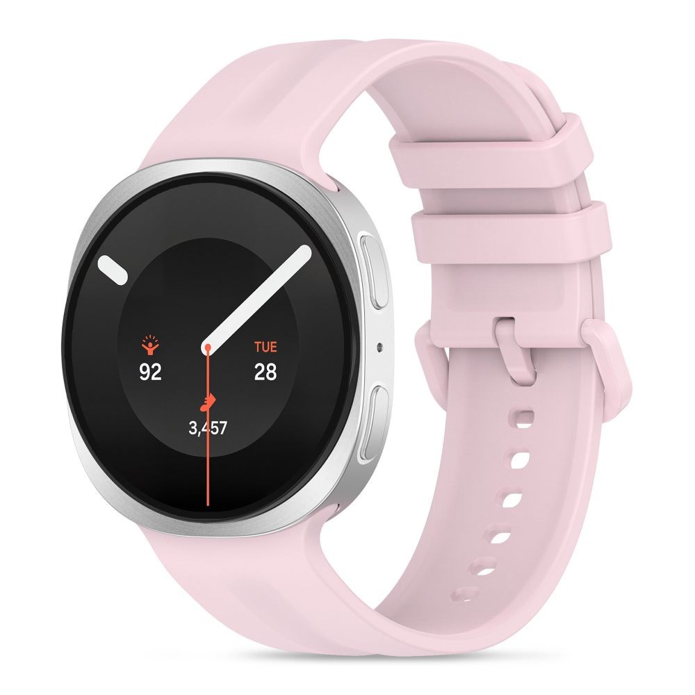 Rožinė šviesi apyrankė Tech-Protect Silicone Evo laikrodžiui Samsung Galaxy Watch 8 / 9 / CLASSIC (40 / 44 / 46 MM)