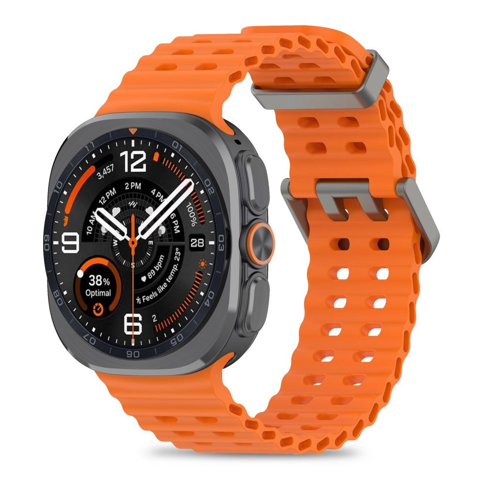 Oranžinės spalvos apyrankė "Tech-Protect Iconband Pro" laikrodžiui Samsung Galaxy Watch ULTRA 1 / 2 2024-2026 (47 MM)