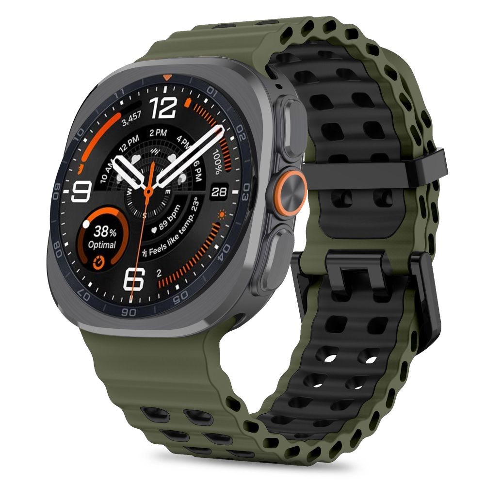 Žalia / juoda apyrankė "Tech-Protect Iconband Pro" laikrodžiui Samsung Galaxy Watch ULTRA 1 / 2 2024-2026 (47 MM)