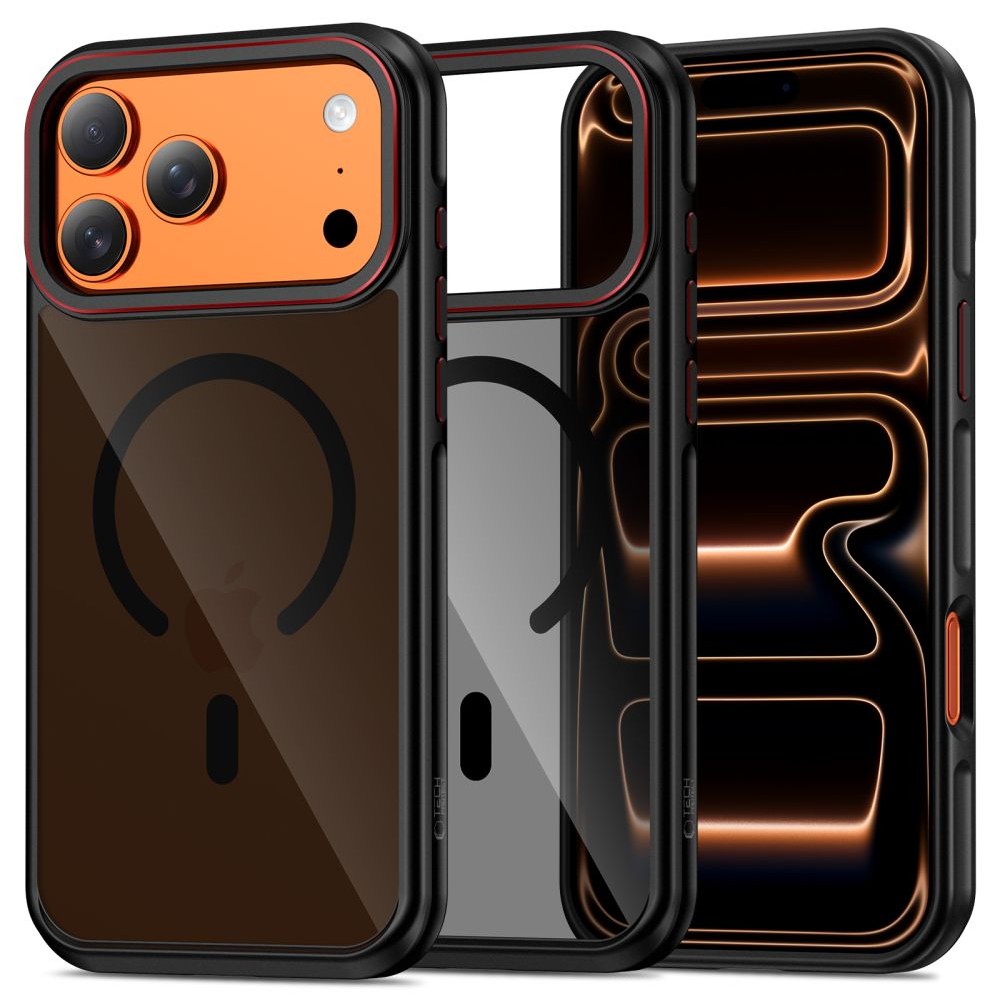 Juodas dėklas Tech-Protect Maghybrid Magsafe telefonui Apple Iphone 17 PRO MAX