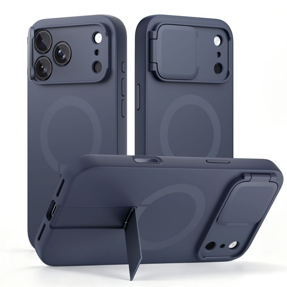 Tvirtas dėklas su kameros apsauga "Tech-Protect Kevlar Aura MagSafe" telefonui Apple iPhone 17 PRO MAX / 18 PRO MAX NAVY BLUE