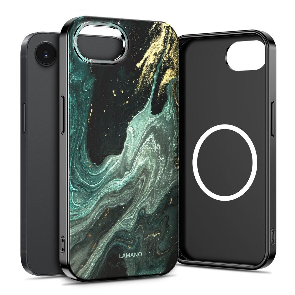 Spalvotas dėklas "Tech-Protect Lamano Magsafe Verde Aura" telefonui Apple iPhone 16E / 17E