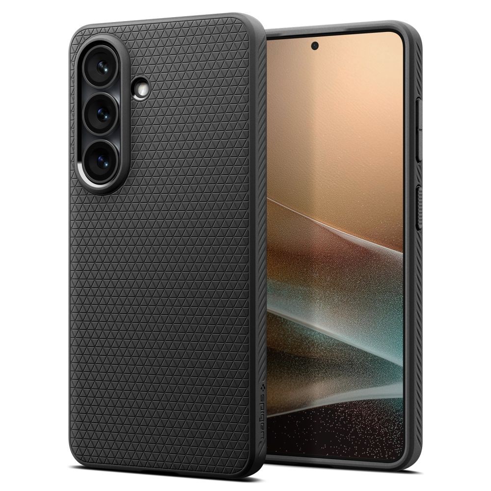 Juodas dėklas Spigen Liquid Air telefonui Samsung Galaxy S26+ PLUS