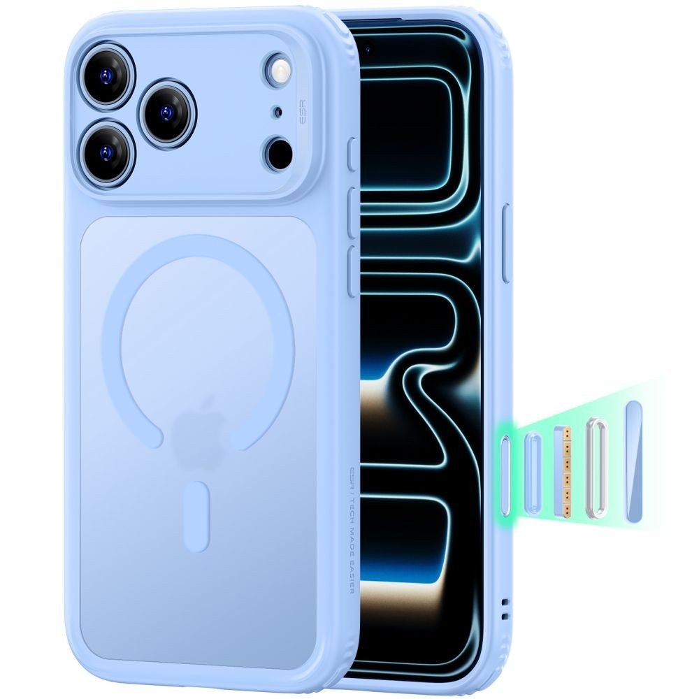 Matinis dėklas "ESR Classic Hybrid Magsafe" telefonui Apple iPhone 17 PRO MAX / 18 PRO MAX FROSTED LIGHT BLUE
