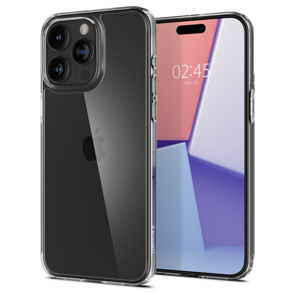 Skaidrus dėklas "Spigen Airskin Hybrid Crystal Clear" telefonui iPhone 15 Pro