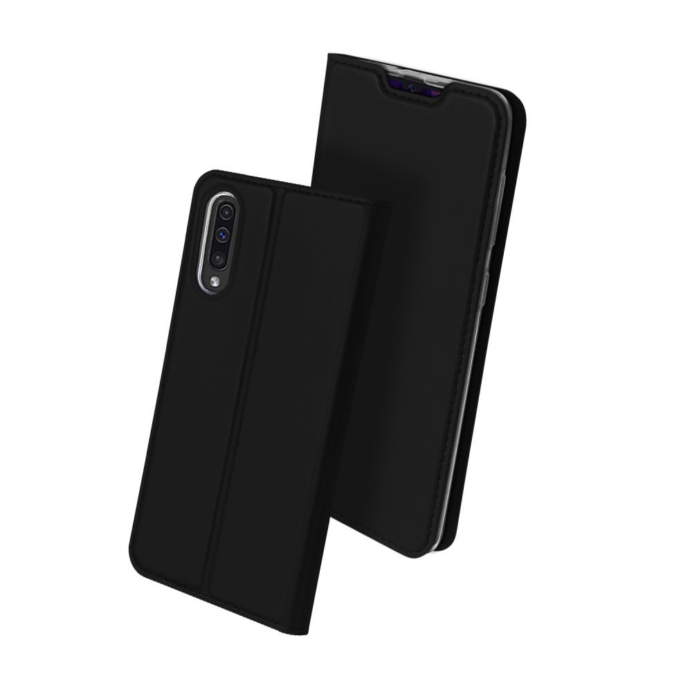 Juodas atverčiamas dėklas Dux Ducis "Skin" telefonui Samsung Galaxy A505 A50 / A507 A50s / A307 A30s 