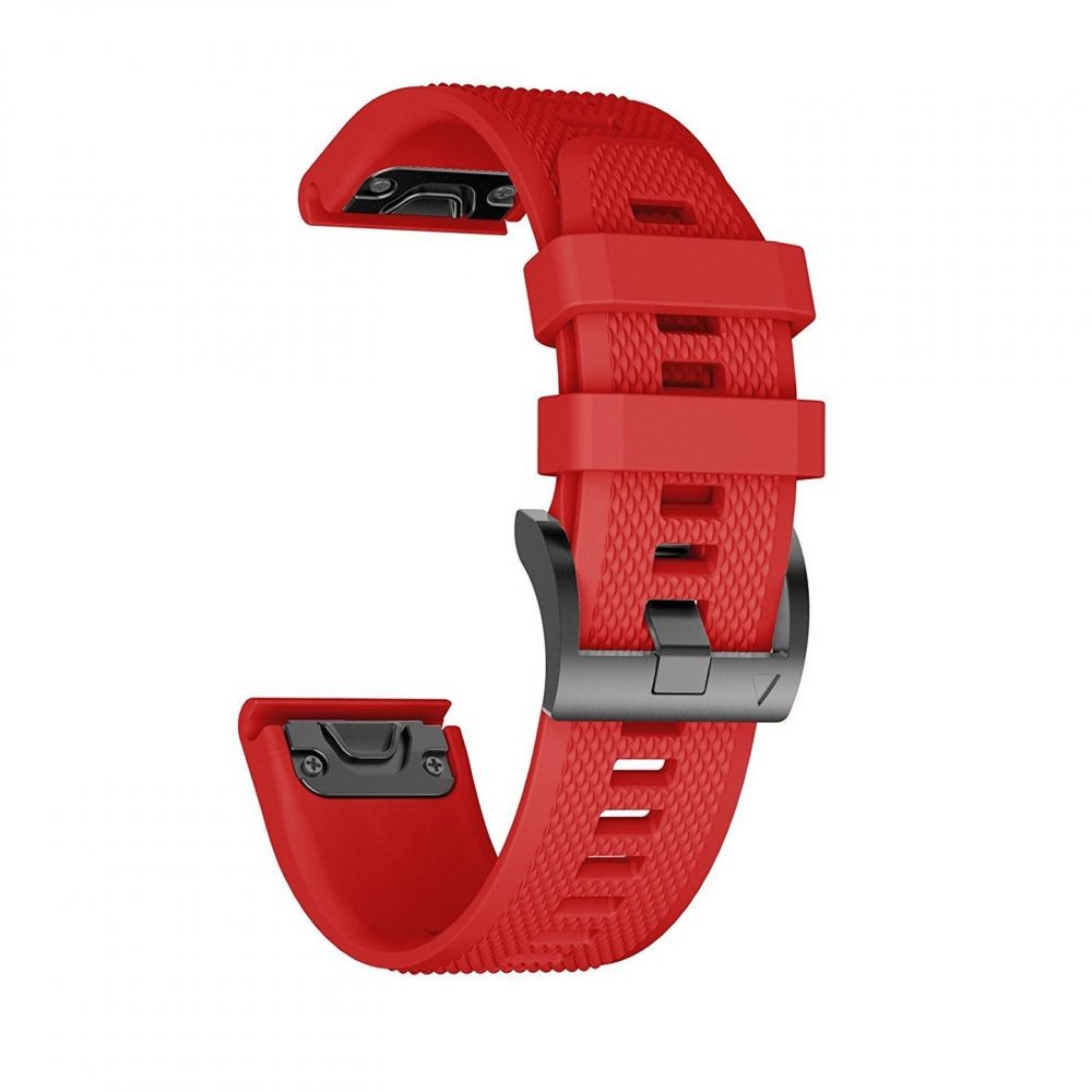 Raudona apyrankė Tech-Protect "Smooth" laikrodžiui Garmin Fenix 3 / 5X / 3HR / 5X PLUS / 6X / 6X PRO / 7X (26mm)
