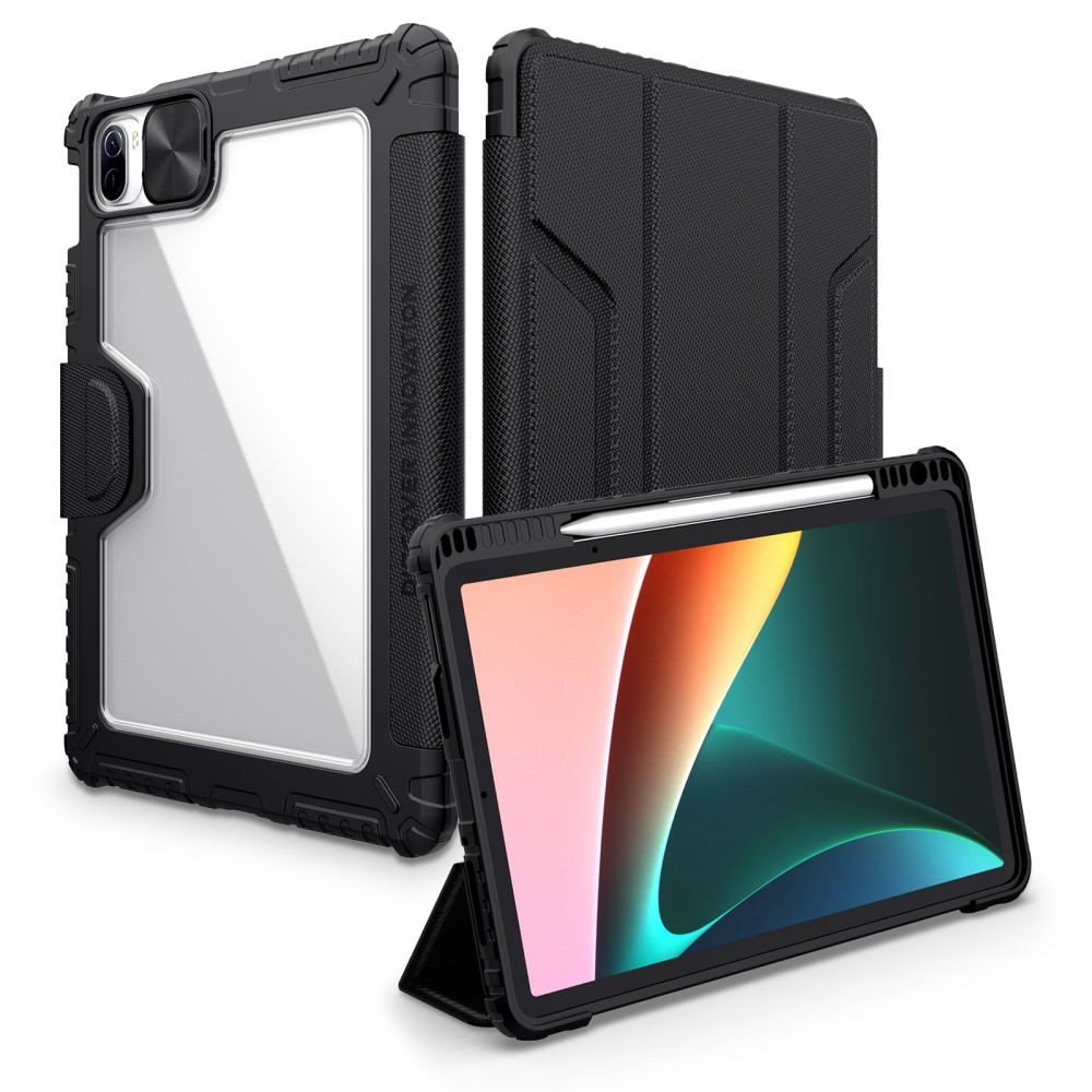 Tvirtas atverčiamas dėklas Nillkin ''Bumper Leather Case'' planšetei Xiaomi Pad 5 / 5 Pro