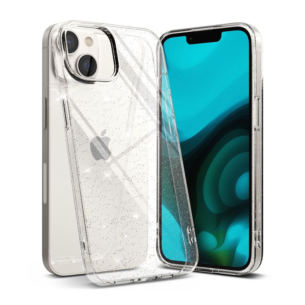 Skaidrus dėklas su blizgučiais "Ringke Air Glitter Clear" telefonui iPhone 14 Plus