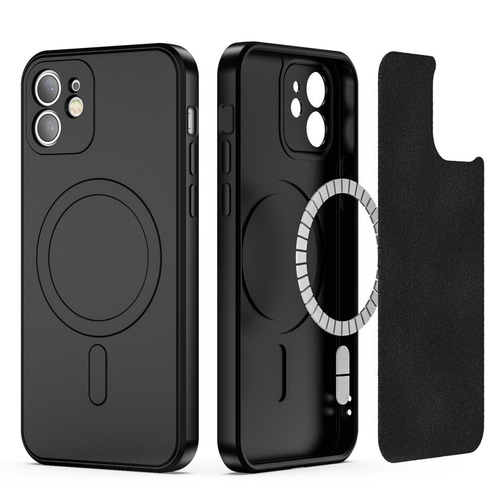 Juodas dėklas "Tech-Protect Icon Magsafe" telefonui iPhone 12