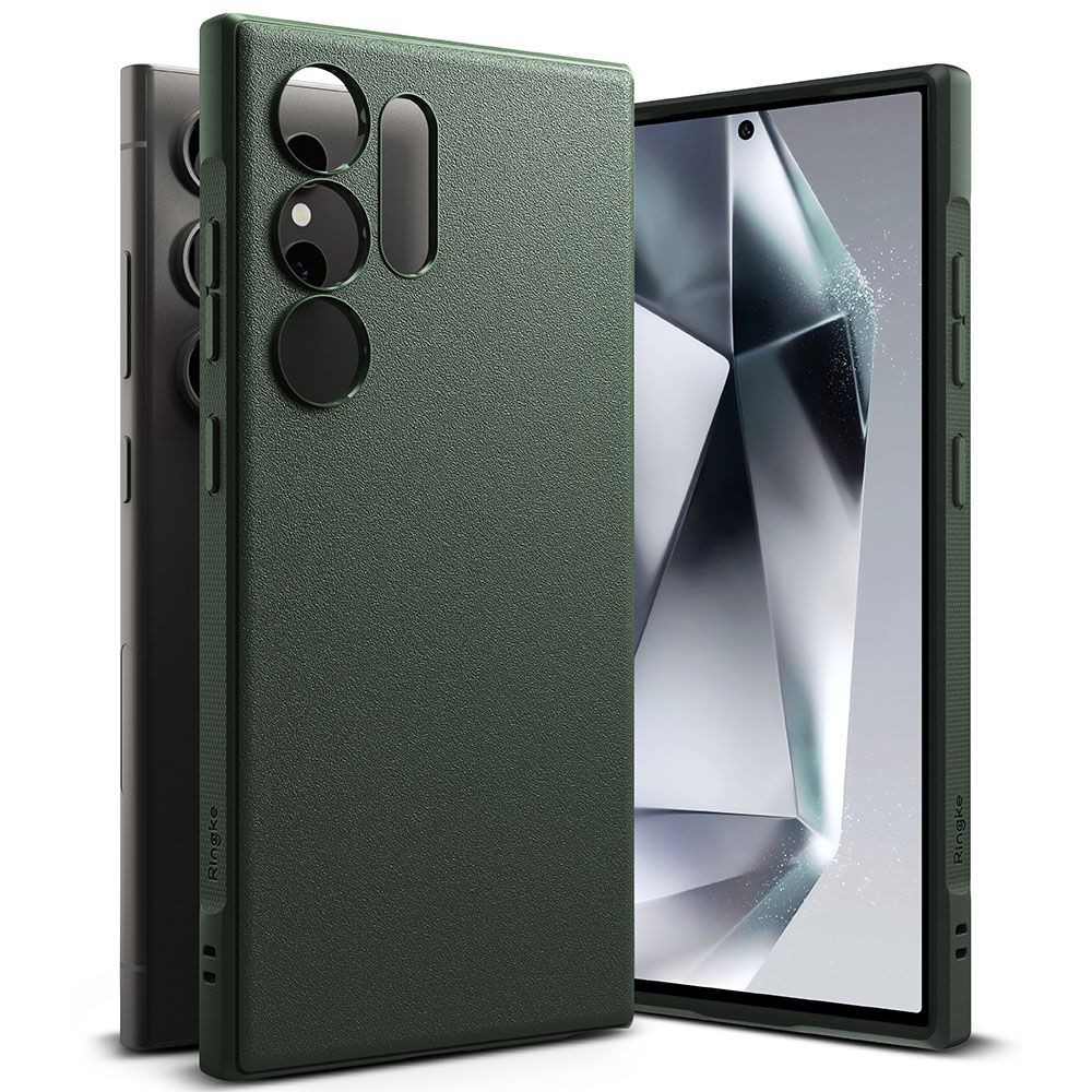 Tamsiai žalias dėklas "Ringke Onyx" telefonui Samsung Galaxy S24 Ultra