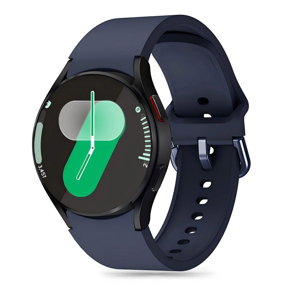 Mėlynos spalvos apyrankė "Tech-Protect Silicone" laikrodžiui Samsung Galaxy Watch 4 / 5 / 5 PRO / 6 / 7 / FE 