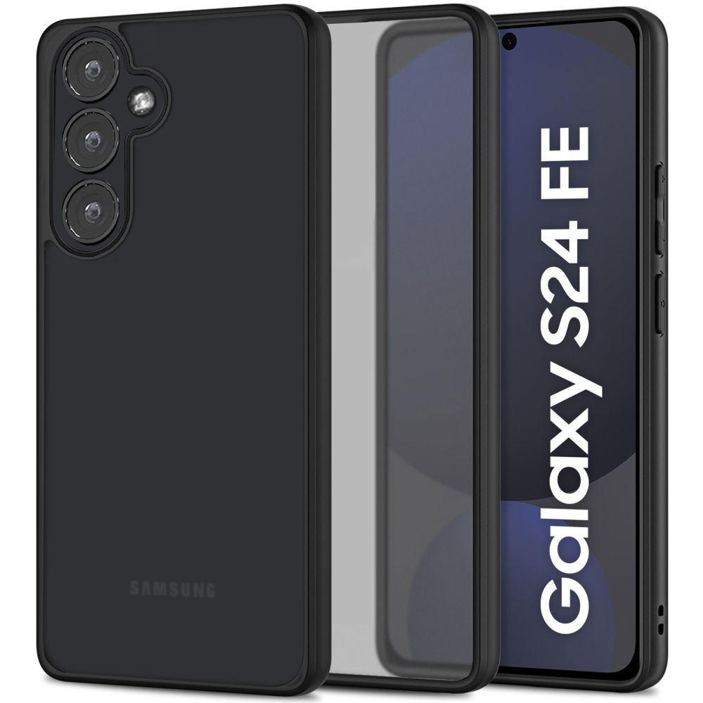 Juodas matinis dėklas "Tech-Protect Magmat" telefonui Samsung Galaxy S24 FE