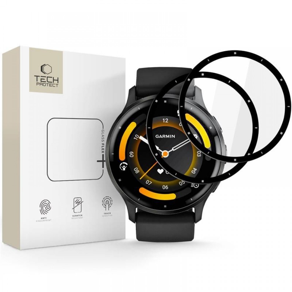 Ekrano apsauga "Tech-Protect Glass Flex+" (2-vnt.) laikrodžiui Garmin Venu 3