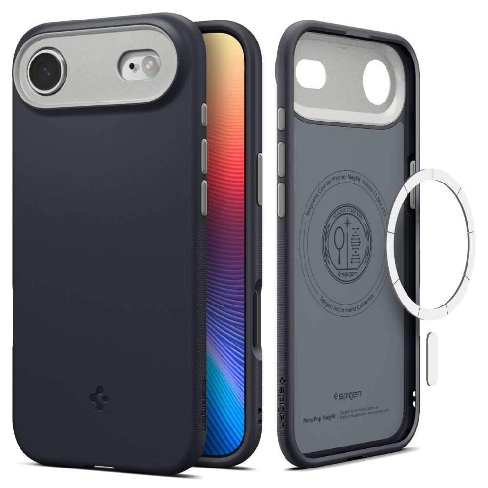 Juodas dėklas "Spigen Thin Fit Mag Magsafe" telefonui Apple iPhone Air