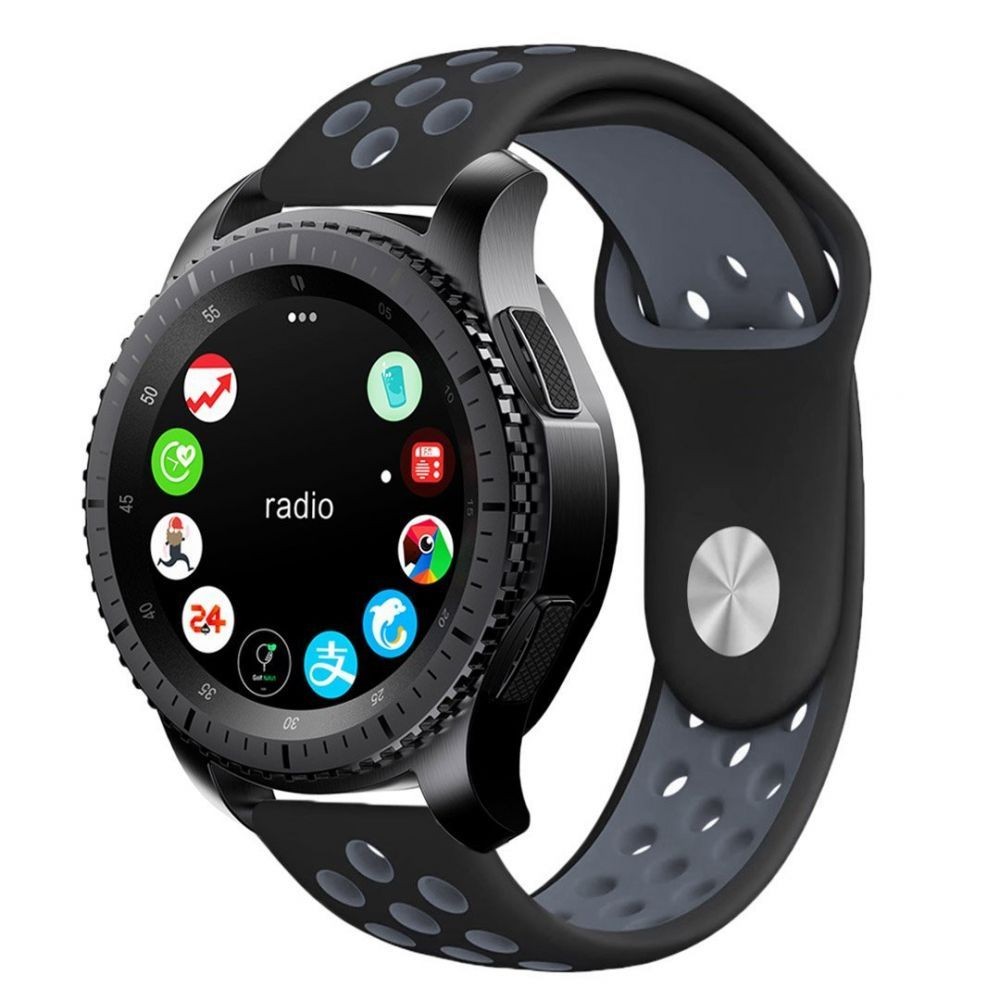 Juoda-pilka apyrankė "Tech-Protect Softband" laikrodžiui Samsung Watch 46MM