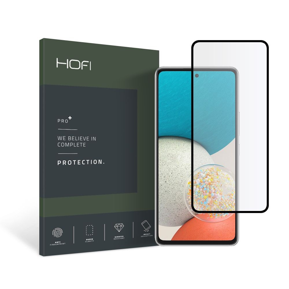 Apsauginis grūdintas stiklas juodais kraštais Hofi "Glass Pro+" telefonui Samsung Galaxy A53 5G