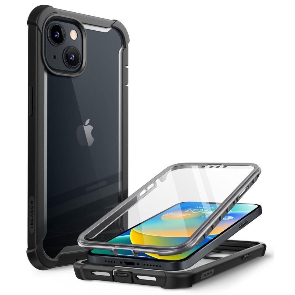 Dvipusis juodas apsauginis dėklas "Supcase Iblsn Ares" telefonui iPhone 14 Plus