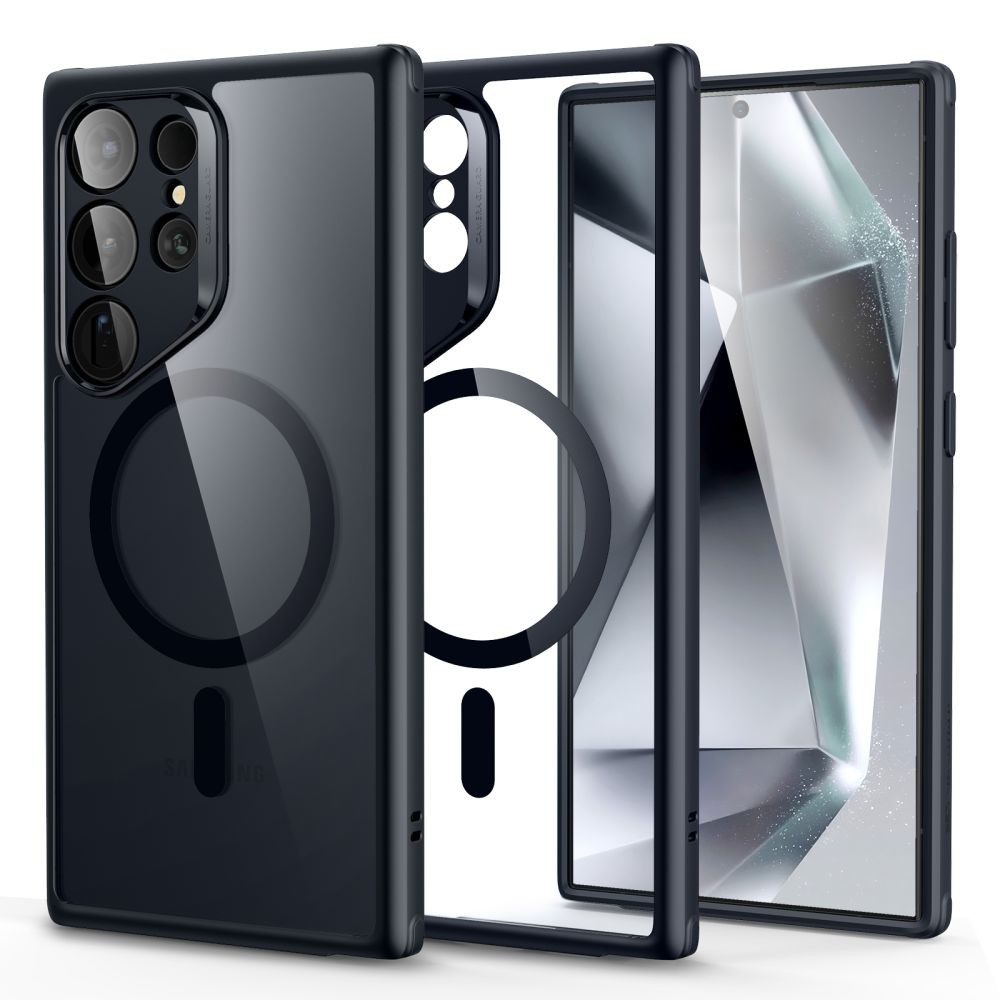 Skaidrus dėklas juodais kraštais "Esr Ch Halolock Magsafe" telefonui Samsung Galaxy S24 Ultra