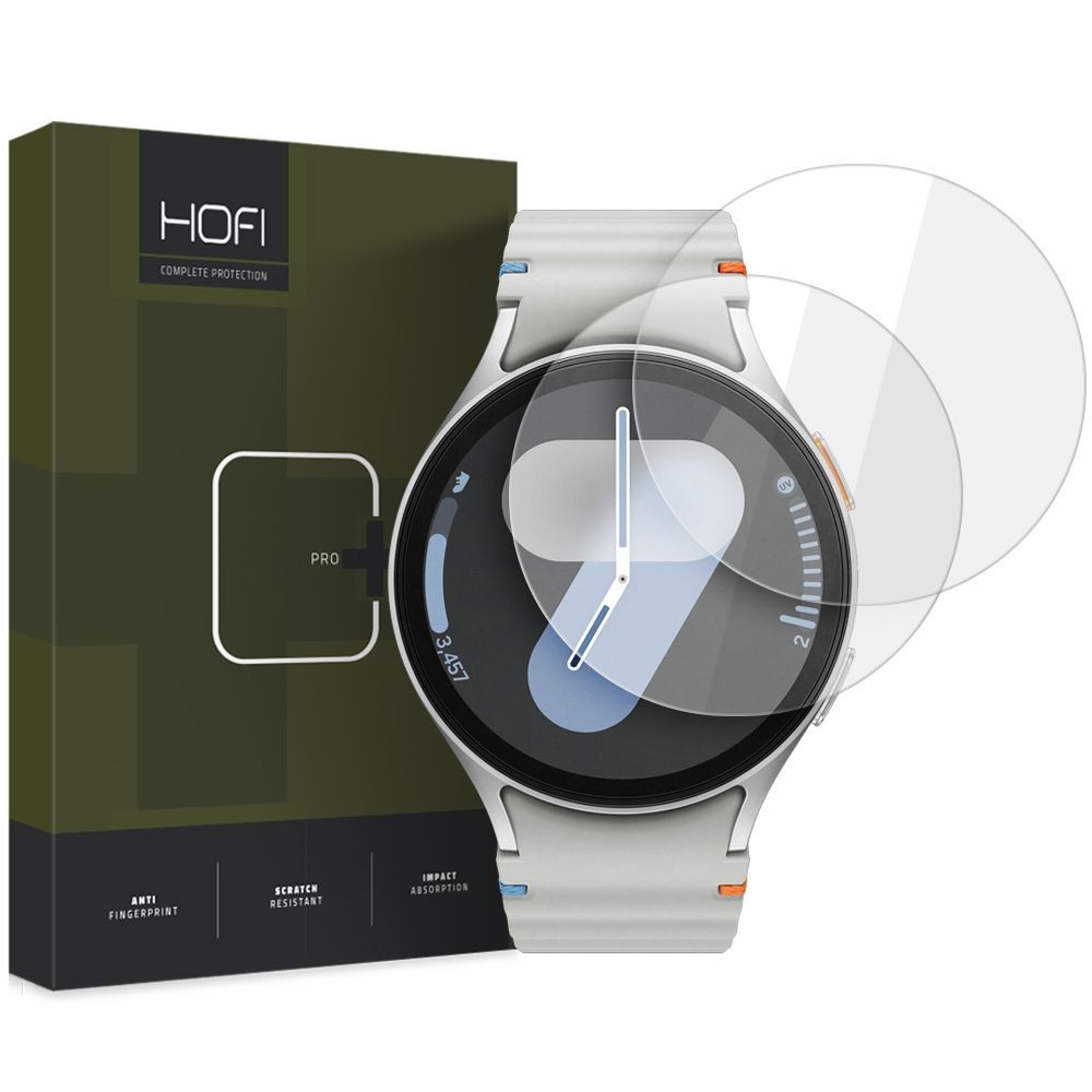 Apsauginis grūdintas stiklas Hofi Glass Pro+ (2vnt.) laikrodžiui Samsung Galaxy Watch 4 / 5 / 6 / 7 / FE (40 MM)